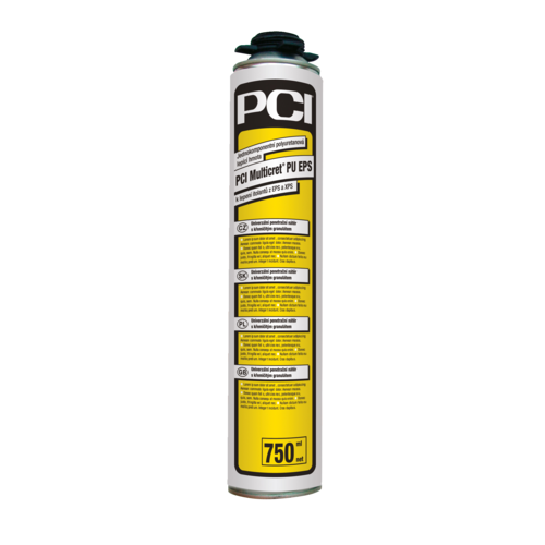 PCI Multicret® PU EPS polyuretánová hmota na lepenie izolantov EPS a XPS 750 ml