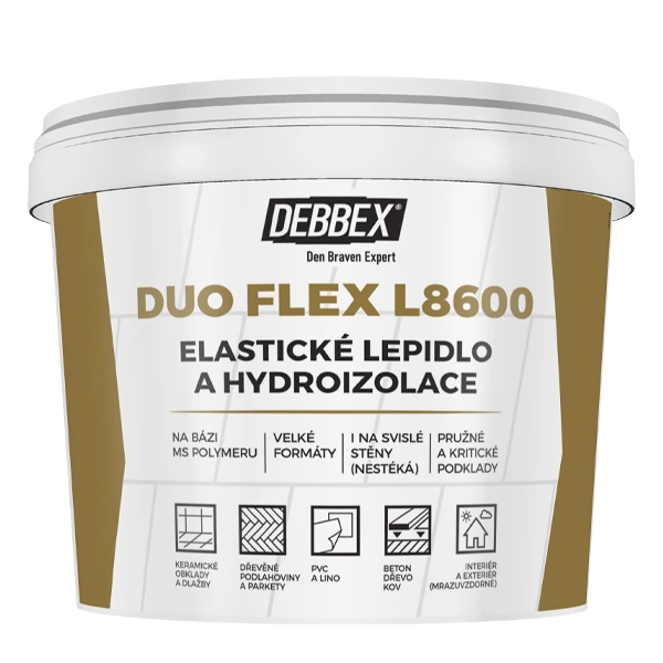 Den Braven DUO FLEX L8600 elastické lepidlo a hydroizolácia 15 kg