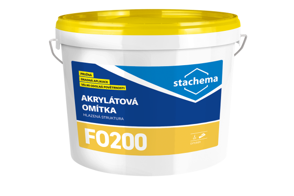 Stachema FO200 ECOLOR R Akrylátová omietkovina hladená 25 kg Báza A