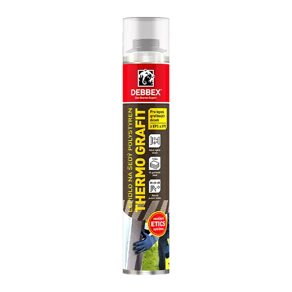 Den Braven Lepidlo na šedý polystyrén THERMO GRAFIT 750 ml