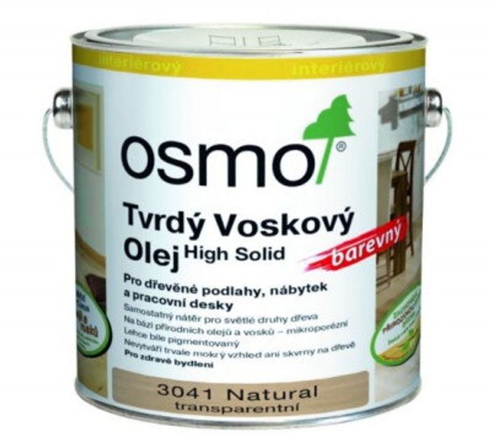 Osmo TVRDÝ VOSKOVÝ OLEJ EFEKT NATURAL Ochrana svetlých drevených podláh a nábytku