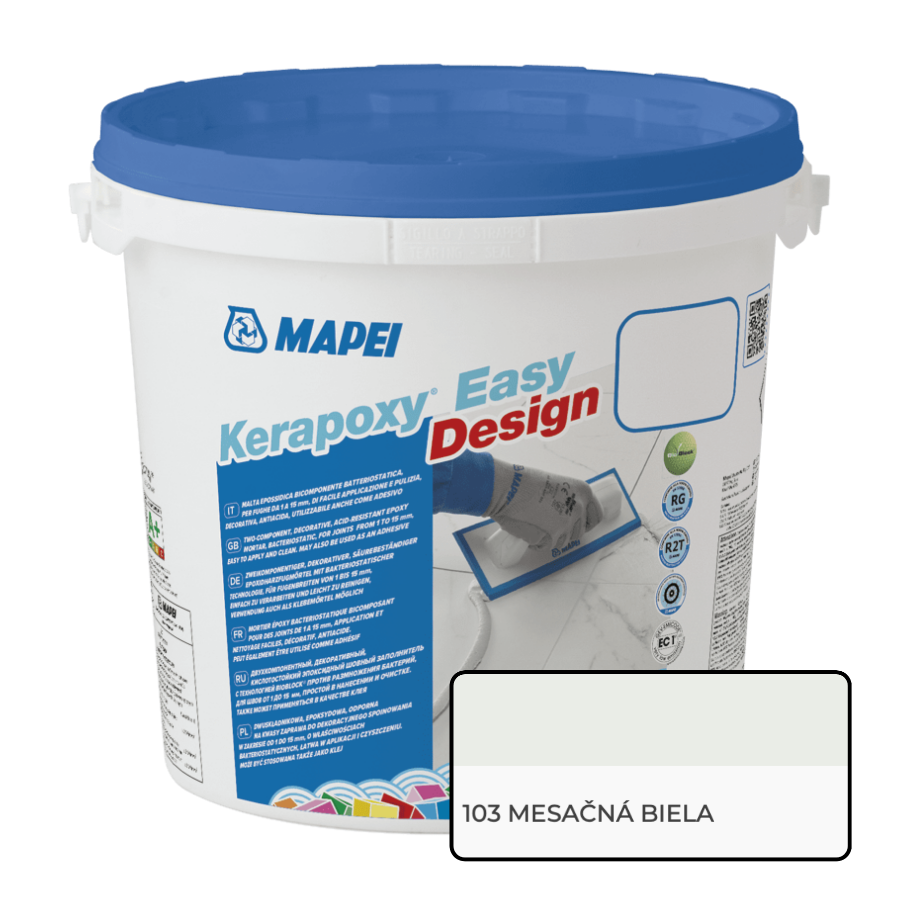 Mapei Kerapoxy Easy Design 2K Epoxidová škárovacia hmota 3 kg 103 Mesačná Biela