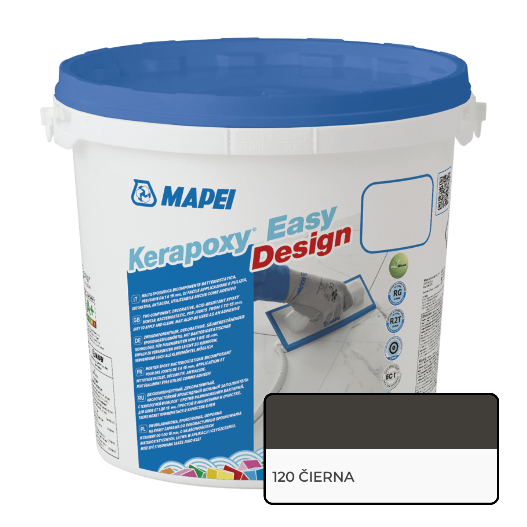 Mapei Kerapoxy Easy Design 2K Epoxidová škárovacia hmota 3 kg 120 Čierna