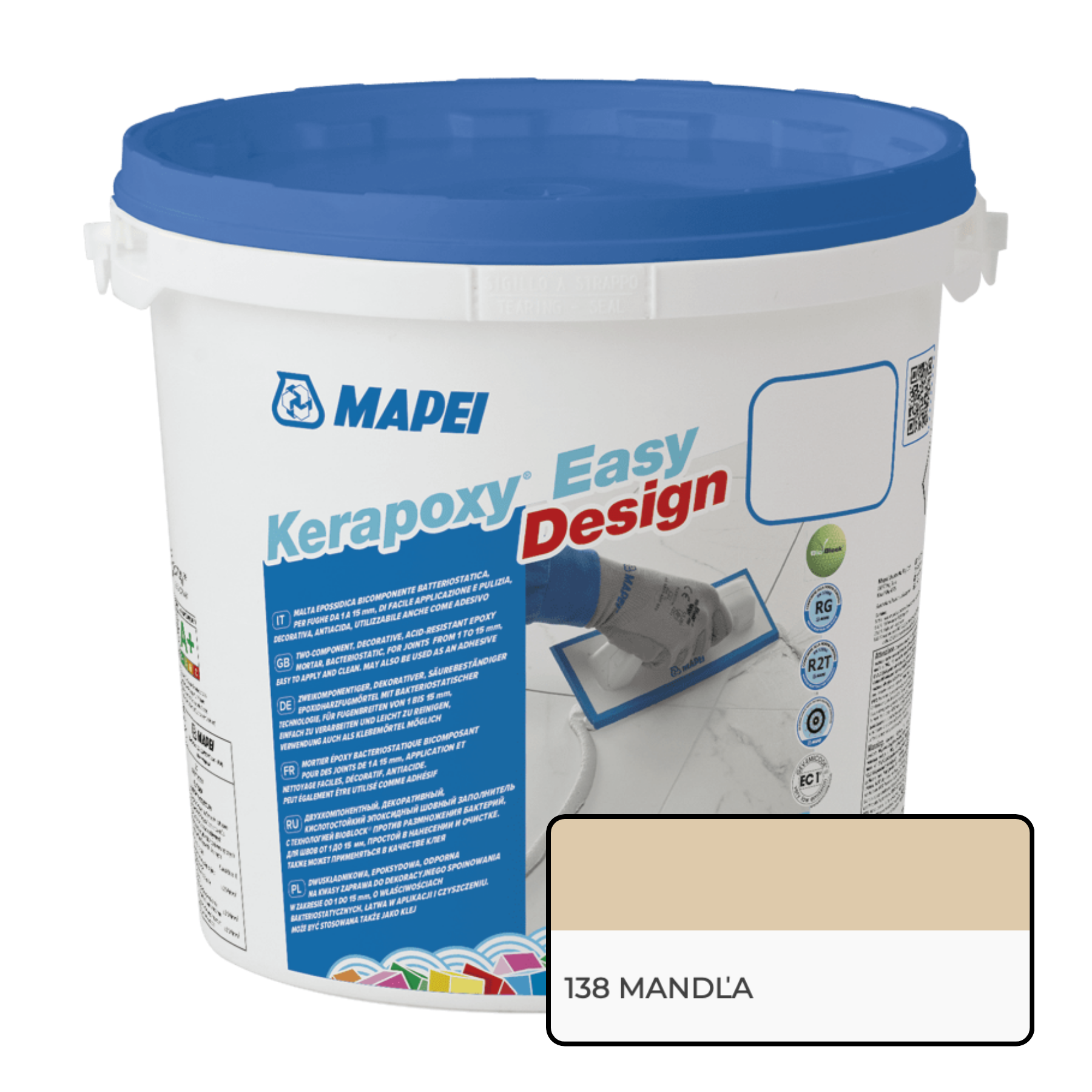 Mapei Kerapoxy Easy Design 2K Epoxidová škárovacia hmota 3 kg 138 Mandľa