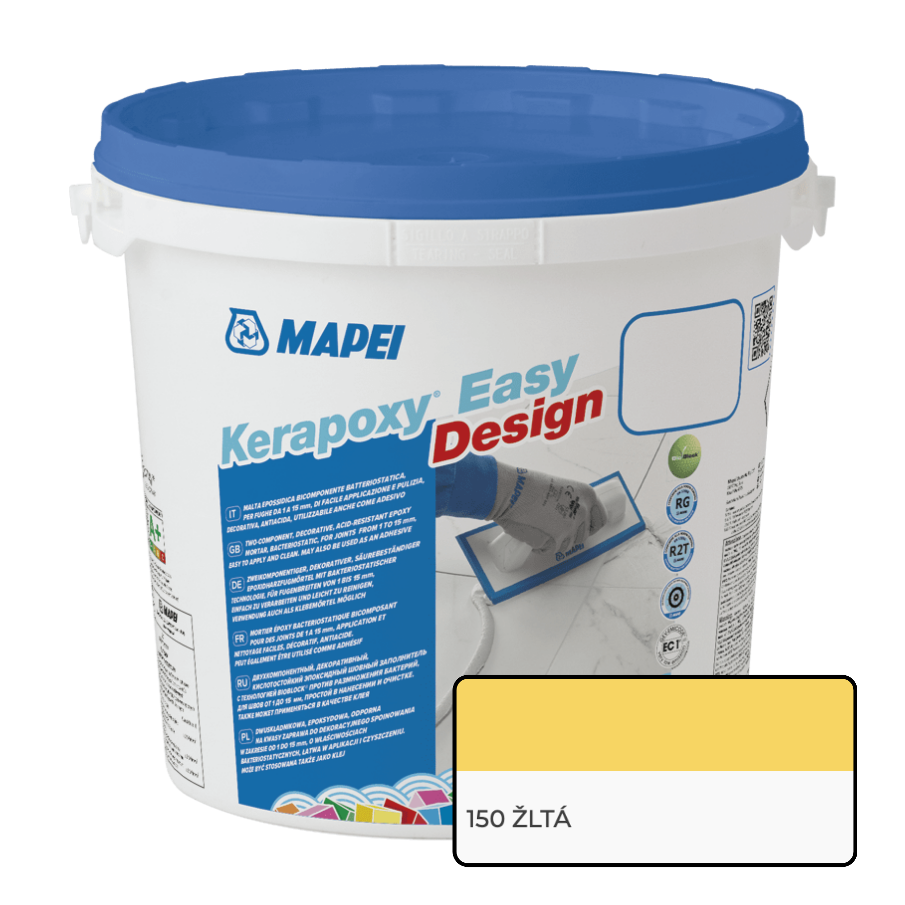 Mapei Kerapoxy Easy Design 2K Epoxidová škárovacia hmota 3 kg 150 Žltá