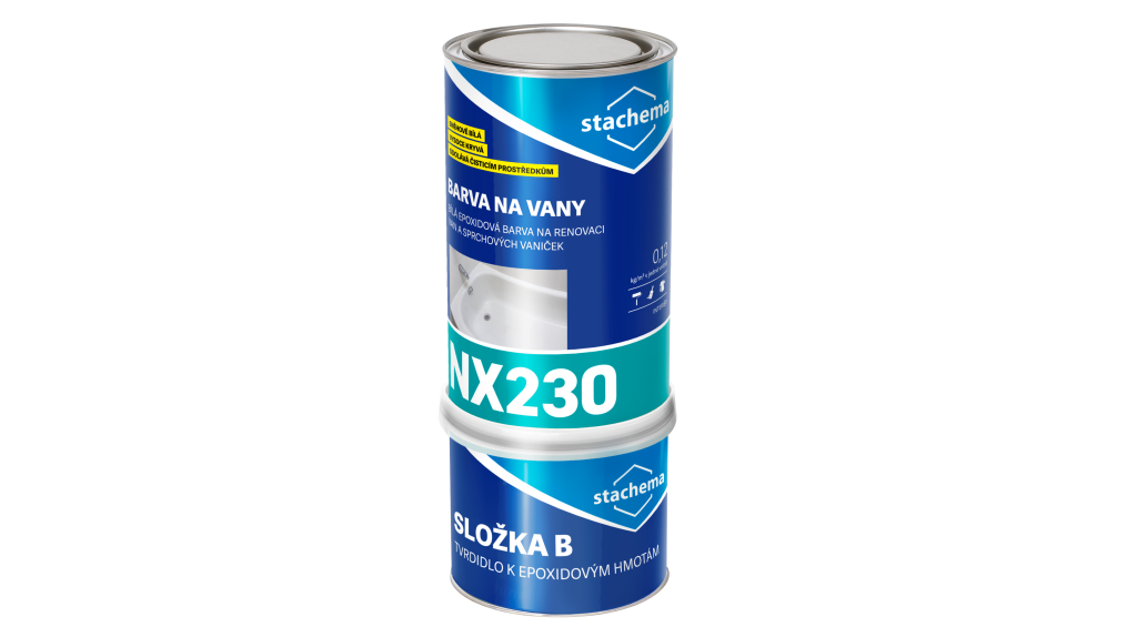 Stachema NX230 SINEPOX S 2321 NA VANE Dvojzložková epoxidová farba na vane – biela 1,4 kg